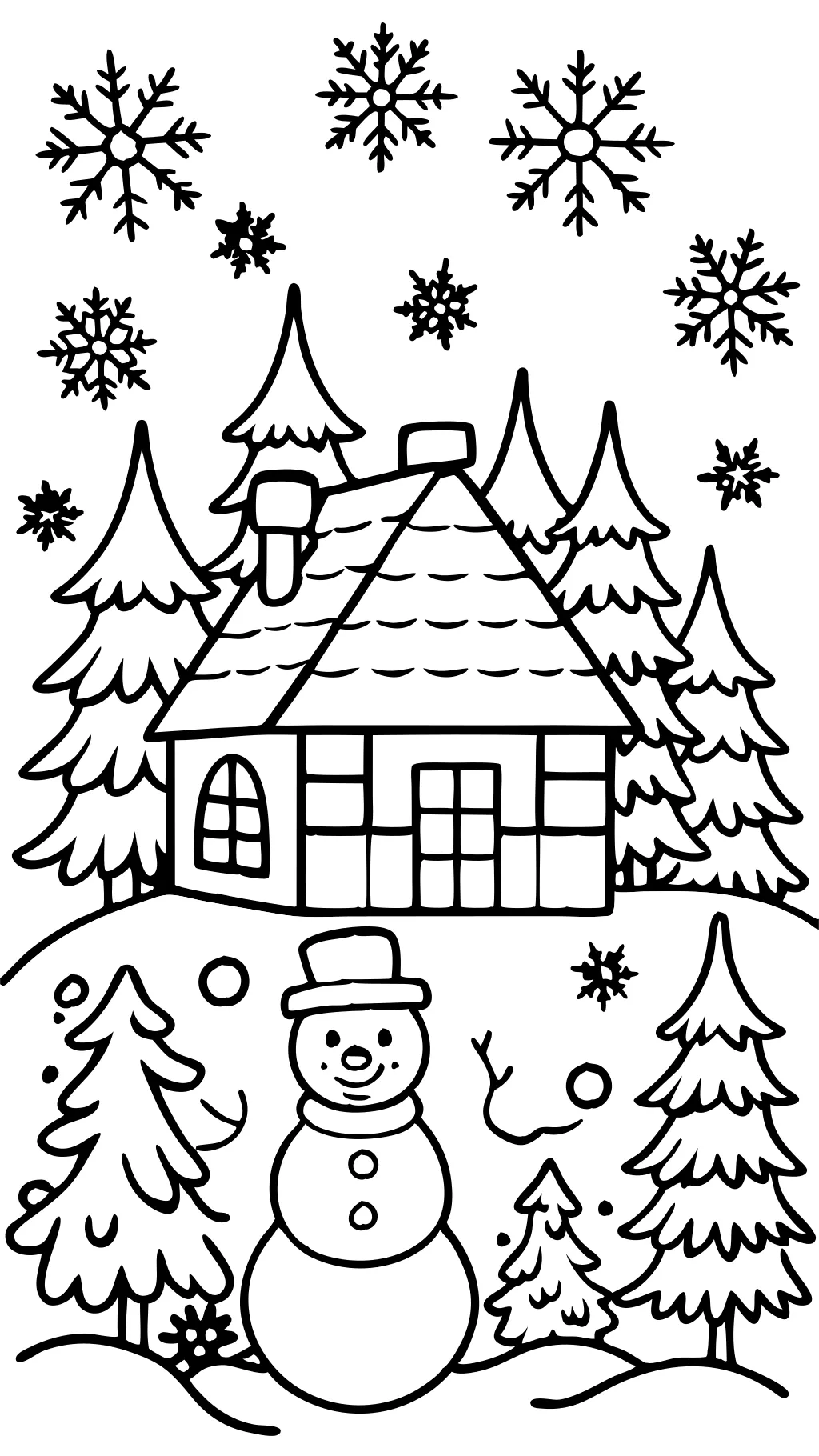 winter printable coloring pages